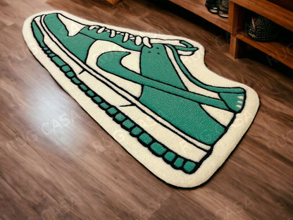 Sneakerhead Nike Green Shoe Rug