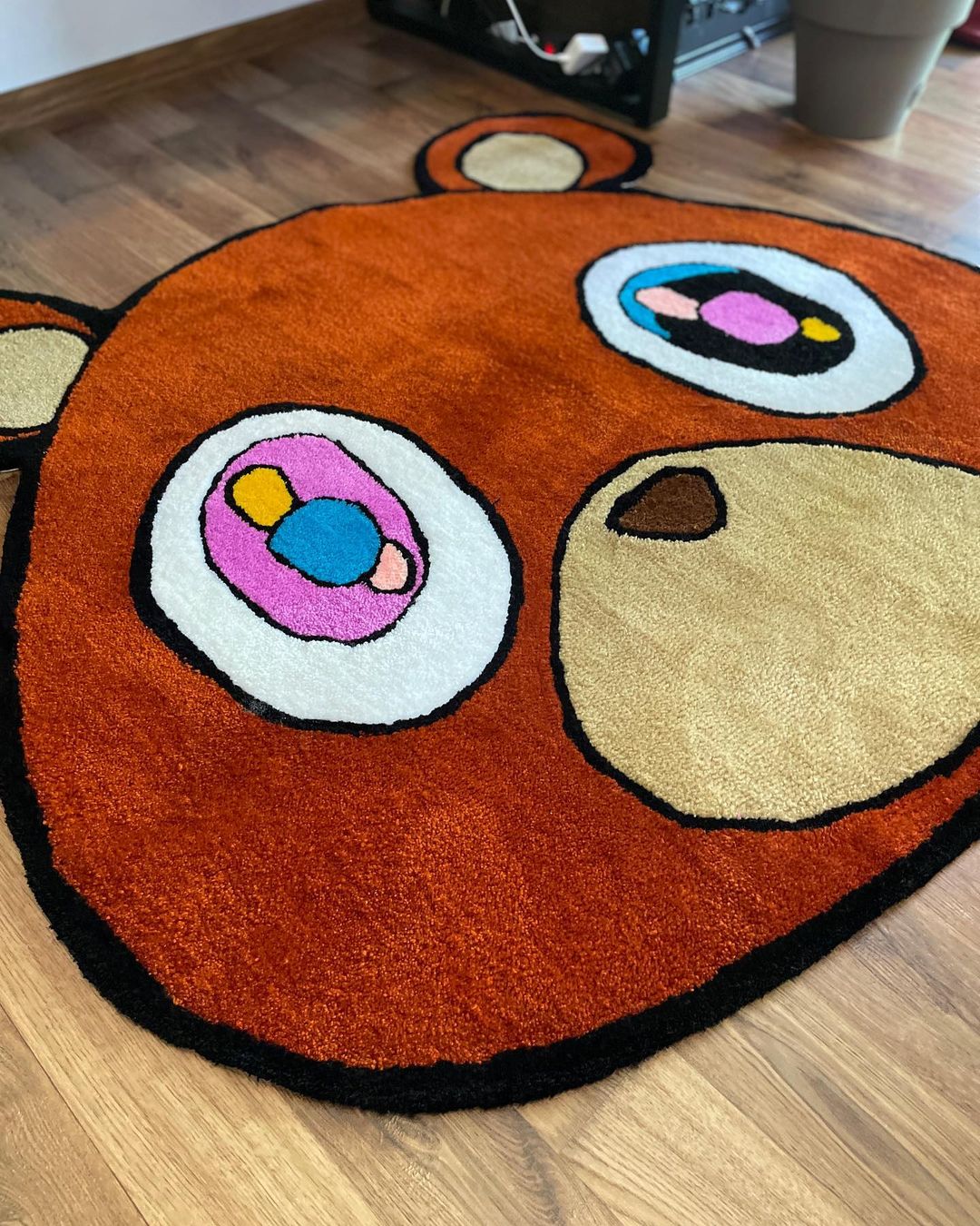 Graduation Rug | Handmade Tufted Rug | outlets Kanye Inspired Bear Rug | Kanye Graduation Bear Rug | Hip-Hop Album Art Rug |