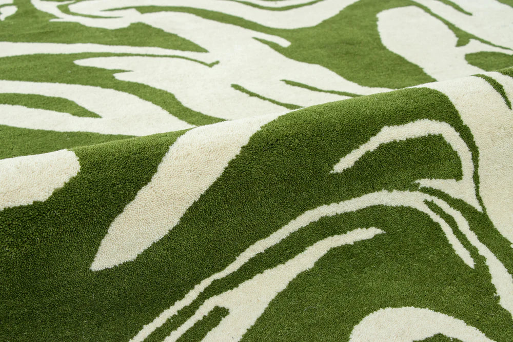 Tornado Olive Handmade Rug