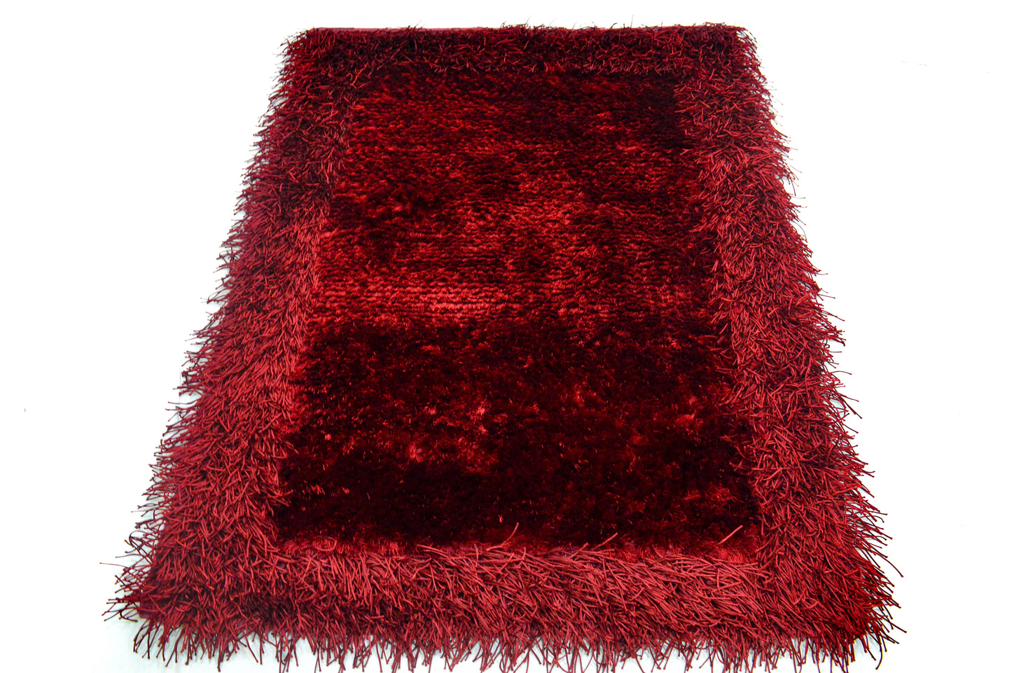 Maroon Thick Dense Pile Super Soft Rug